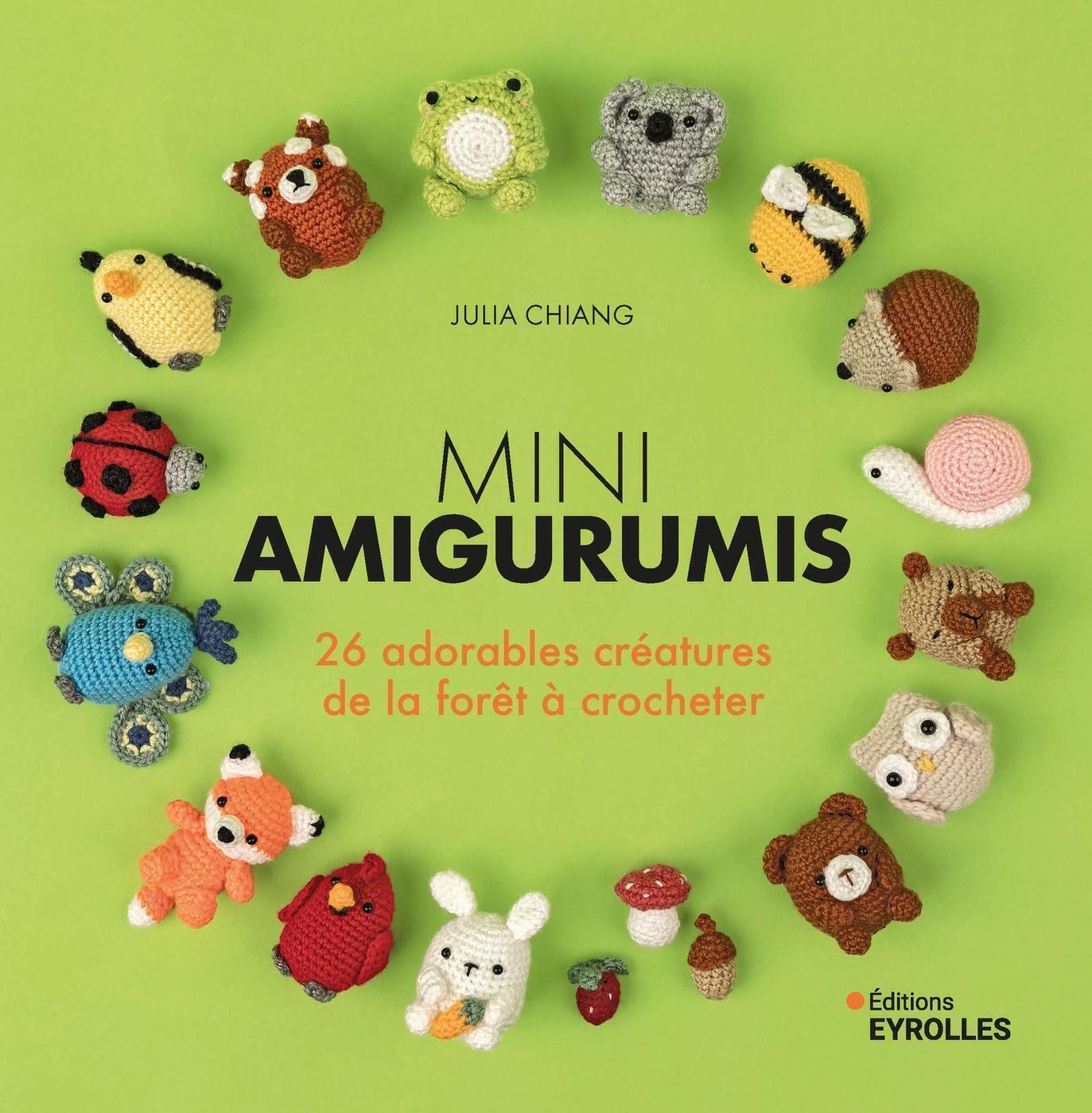 Visuel de <a href="https://www.editions-eyrolles.com/livre/mini-amigurumis-26-adorables-creatures-de-la-foret-a-crocheter" target="_blank">Mini amigurumis 26 adorables créatures de la forêt à crocheter</a> de <a href="https://www.editions-eyrolles.com/auteurs/julia-chiang" target="_blank">Julia Chiang</a>